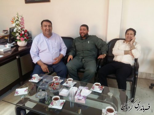 دیدار مدیران کل دو حوزه مختلف استانداری با فرماندار کردکوی
