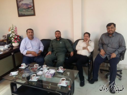 دیدار مدیران کل دو حوزه مختلف استانداری با فرماندار کردکوی
