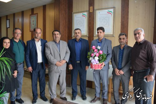 بازدید قدمنان فرماندار کردکوی از اداره بیمه خدمات درمانی شهرستان