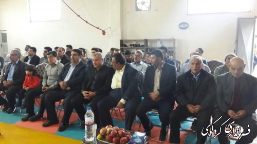 با حضور فرماندار و مسئولان شهرستان: بهره برداری از نخستین آکادمی کشتی در روستای سرکلاته کردکوی .