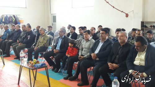 با حضور فرماندار و مسئولان شهرستان: بهره برداری از نخستین آکادمی کشتی در روستای سرکلاته کردکوی .