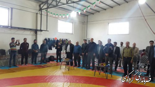 با حضور فرماندار و مسئولان شهرستان: بهره برداری از نخستین آکادمی کشتی در روستای سرکلاته کردکوی .
