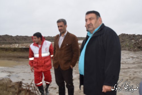 قدمنان رئیس مدیریت بحران کردکوی:  کردکوی در هجوم دوباره سیل 