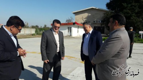بازدید  مهندس علی متانت مدیرکل فرودگاههای استان از  پد هلی کوپتری اورژانس بیمارستان فوق تخصصی جراحی قلب گلستان.