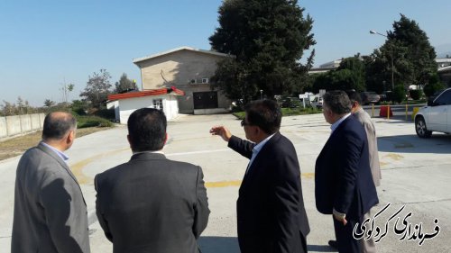 بازدید  مهندس علی متانت مدیرکل فرودگاههای استان از  پد هلی کوپتری اورژانس بیمارستان فوق تخصصی جراحی قلب گلستان.