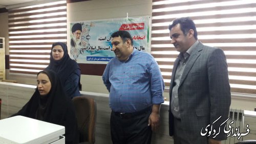 طبرسا رئیس هیات بازرسی مرکز حوزه انتخابیه غرب استان از حوزه داوطلین