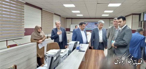 بازدید معاون سیاسی امنیتی استاندار گلستان  از مرکز حوزه انتخابیه غرب استان 