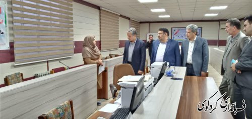 بازدید معاون سیاسی امنیتی استاندار گلستان  از مرکز حوزه انتخابیه غرب استان 