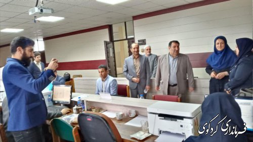 بازدید دادستان شهرستان  کردکوی از ستاد انتخابات مرکز حوزه انتخابیه غرب استان