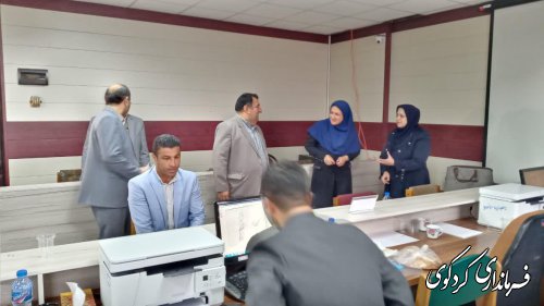 بازدید دادستان شهرستان  کردکوی از ستاد انتخابات مرکز حوزه انتخابیه غرب استان