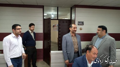 بازدید دادستان شهرستان  کردکوی از ستاد انتخابات مرکز حوزه انتخابیه غرب استان