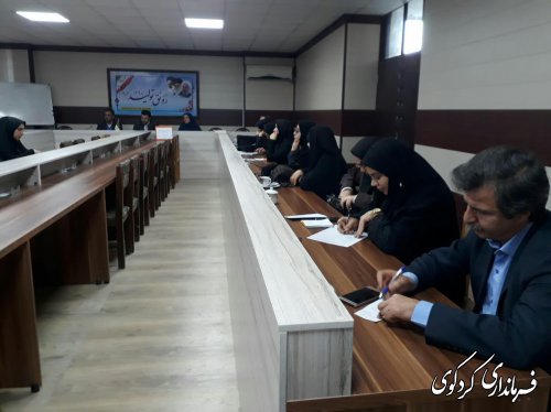 چهارمین کارگروه تخصصی زنان و خانواده شهرستان کردکوی برگزار شد