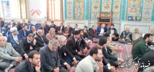 مراسم گرامیداشت "میثاق امت با ولایت ۹دی " رد مسجد جامع کردکوی برگزارشد