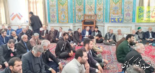 مراسم گرامیداشت "میثاق امت با ولایت ۹دی " رد مسجد جامع کردکوی برگزارشد