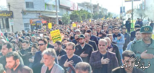 بزرگداشت یادو خاطره شهید سرافراز ایران سردار سپهبد قاسم سلیمانی  در کردکوی برگزارشد 