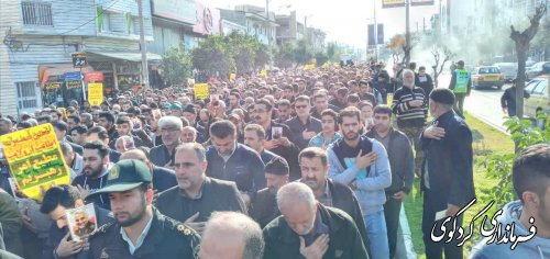 بزرگداشت یادو خاطره شهید سرافراز ایران سردار سپهبد قاسم سلیمانی  در کردکوی برگزارشد 