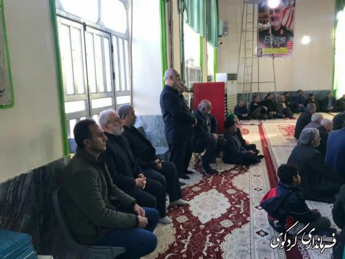 مراسم بزرگداشت سردار دلها سپهبد حاج قاسم سلیمانی  در مسجد جامع یساقی برگزار شد .