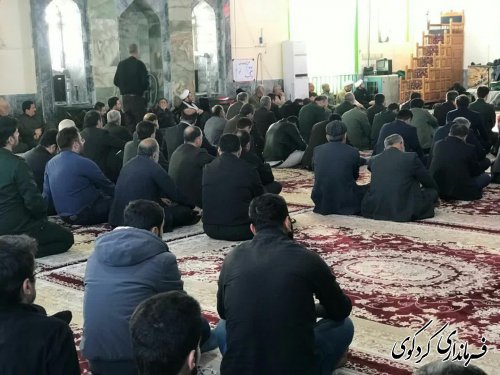 مراسم بزرگداشت سردار دلها سپهبد حاج قاسم سلیمانی  در مسجد جامع یساقی برگزار شد .