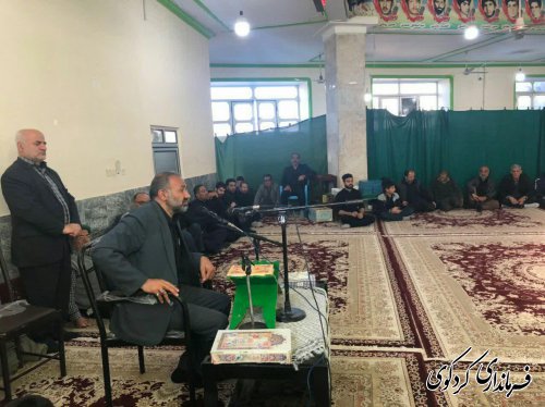 مراسم بزرگداشت سردار دلها سپهبد حاج قاسم سلیمانی  در مسجد جامع یساقی برگزار شد .