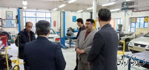 بازدید فرماندار کردکوی از مرکز آموزش فنی و حرفه ای پسران در نخستین ساعت کاری امروز