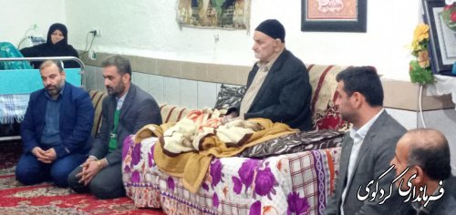 دیدار استاندار گلستان با خانواده شهیدان مهدان در کردکوی