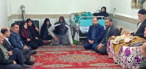 دیدار استاندار گلستان با خانواده شهیدان مهدان در کردکوی