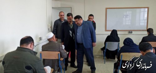 بازدید از آزمون دهیاران غرب استان در راستای ارتقای سطح کیفی مدیریت روستایی