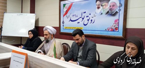 دومین نشست کارشناسان و مشاروان  امور بانوان و خانواده فرمانداری های غرب استان به میزبانی کردکوی برگزار شد