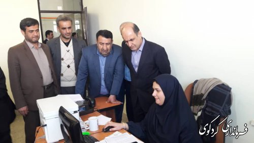 بازدید سرزده دکتر حق شناس از ستاد انتخابات شهرستان کردکوی