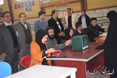 بازدید فرماندار کردکوی از شعب اخذ رای شهرستان