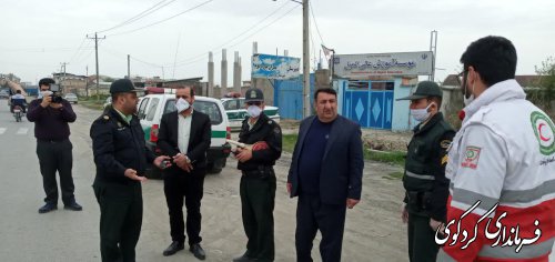 گزارش تصویری از بازدید فرماندار به اتفاق مسئولان از ورودی و مسیر پارک جنگلی کردکوی در روز ۱۳ فروردین ۹۹
