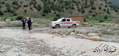 بازدید و پبگیری فرماندارکردکوی از مشکلات روستاهای کوهپایه/ توزیع ۱۰۰ بسته معیشتی به روستاهای کوهپایه 