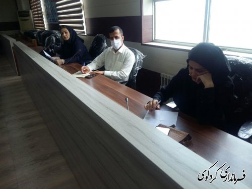 نحستین نشست امور اجتماعی و فرهنگی و امور بانوان و خانواده درفرمانداری ‌کردکوی برگزارشد