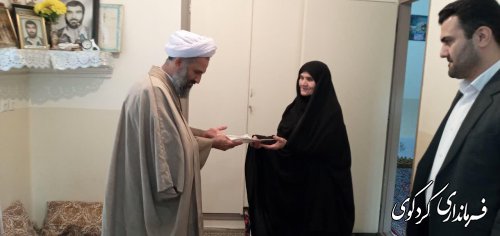 به مناسبت گرامیداشت سوم خرداد از همسر شهید بیدرنامنی تجلیل و قدردانی شد