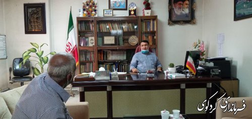 تعدادی از شهروندان بصورت جداگانه با ابراهیم قدمنان فرماندار کردکوی دیدار و گفتگو کردند