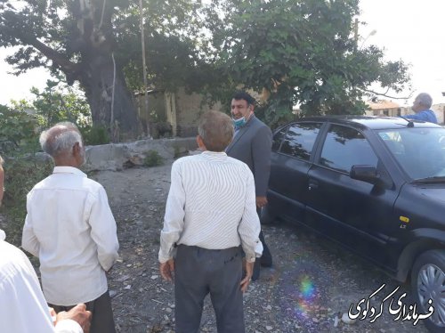 بازدید‌ قدمنان فرماندار کردکوی از مزرعه شیخ افرا