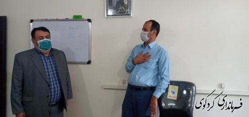  ابراهیم قدمنان فرماندار کردکوی با مدیر و کارکنان بخشهای مختلف اداره بهزیستی از نزدیک دیدارکرد