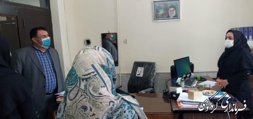  ابراهیم قدمنان فرماندار کردکوی با مدیر و کارکنان بخشهای مختلف اداره بهزیستی از نزدیک دیدارکرد