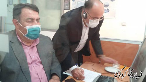 ابراهیم قدمنان فرماندار کردکوی باتفاق شاکری شهردار و دکتر بنی عقیل مدیرکل انتقال خون استان در مرکز سامد استان حضور یافتند.