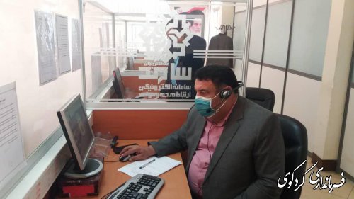 ابراهیم قدمنان فرماندار کردکوی باتفاق شاکری شهردار و دکتر بنی عقیل مدیرکل انتقال خون استان در مرکز سامد استان حضور یافتند.