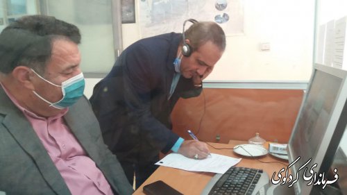 ابراهیم قدمنان فرماندار کردکوی باتفاق شاکری شهردار و دکتر بنی عقیل مدیرکل انتقال خون استان در مرکز سامد استان حضور یافتند.