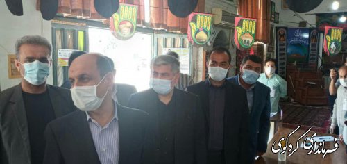 بازدید دکتر حق شناس استاندار گلستان و هیات همراه  از چند صندوق اخذ رای در کردکوی 