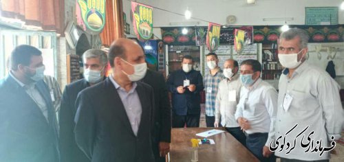 بازدید دکتر حق شناس استاندار گلستان و هیات همراه  از چند صندوق اخذ رای در کردکوی 