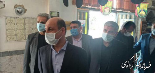 بازدید دکتر حق شناس استاندار گلستان و هیات همراه  از چند صندوق اخذ رای در کردکوی 