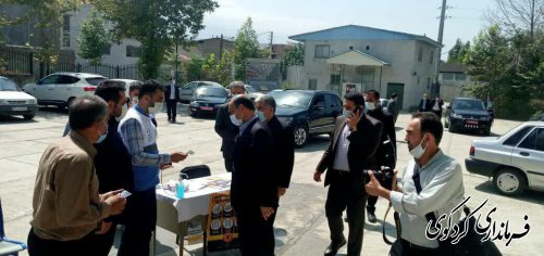 بازدید دکتر حق شناس استاندار گلستان و هیات همراه  از چند صندوق اخذ رای در کردکوی 