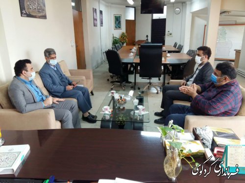 دیدار ریاست و معاونت بازرسی ستاد انتخابات شهرستان کردکوی با ابراهیم قدمنان