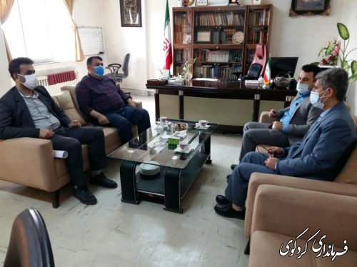 دیدار ریاست و معاونت بازرسی ستاد انتخابات شهرستان کردکوی با ابراهیم قدمنان