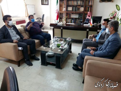 دیدار ریاست و معاونت بازرسی ستاد انتخابات شهرستان کردکوی با ابراهیم قدمنان