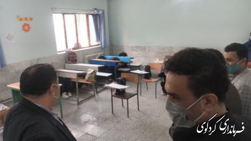 برگزاری مانور زلزله در یکی از مدارس شهر کردکوی