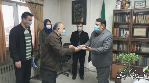 با اهدای لوح سپاس به فرماندار کردکوی از همکاری و زحمات وی تجلیل کرد.